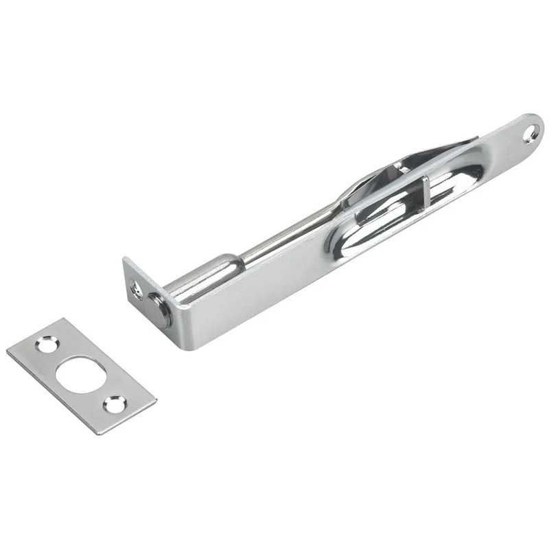 6" x 3/4" Flush Bolt 5/8" Radius Chrome